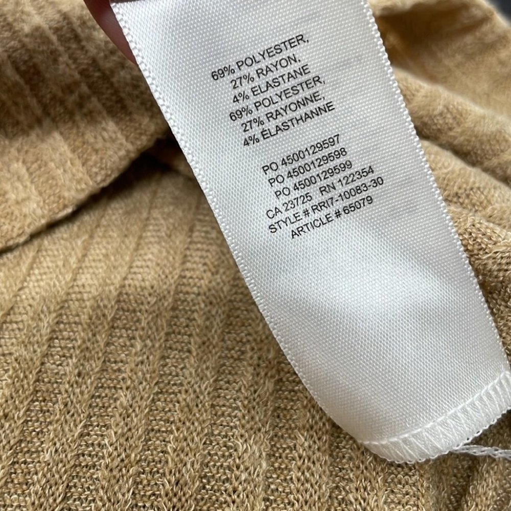 Aritzia Tan Ribbed Knit Top - Picture 6 of 9